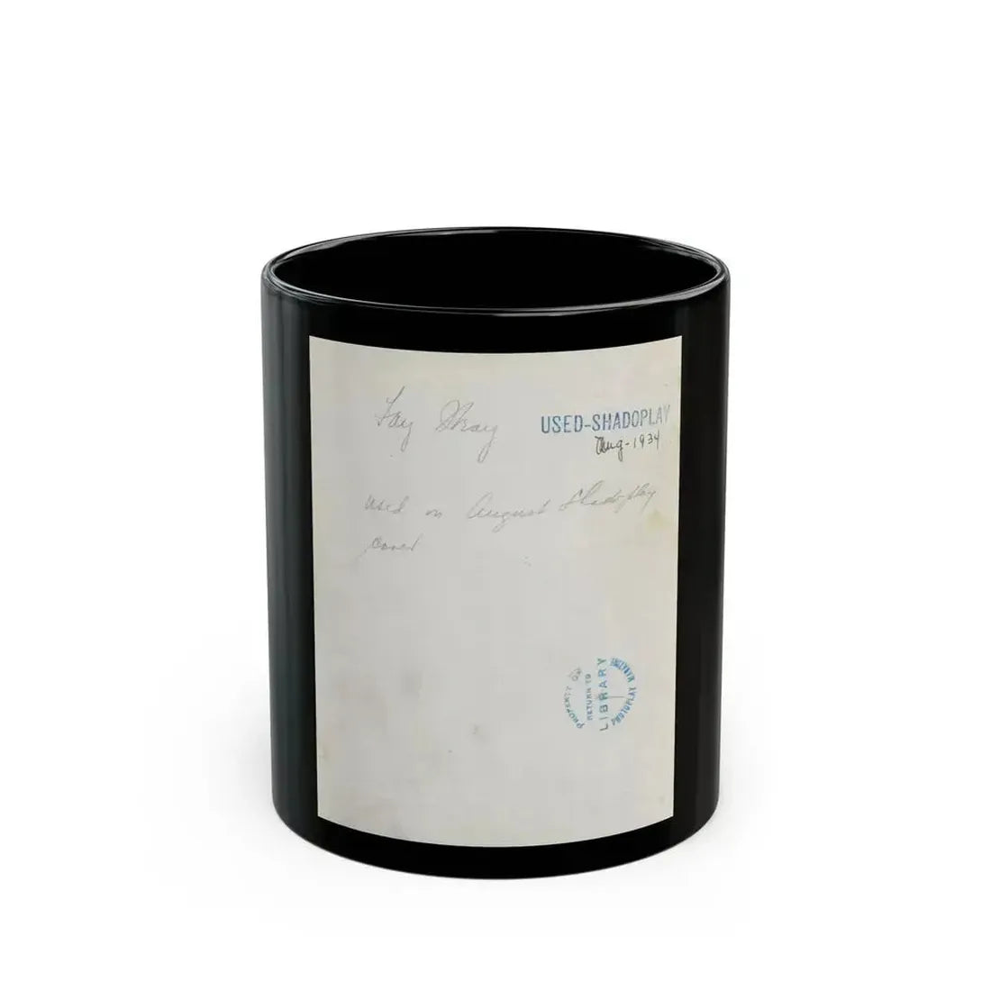 Fay Wray #171 (Vintage Female Icon) Black Coffee Mug 11oz - Go Mug Yourself