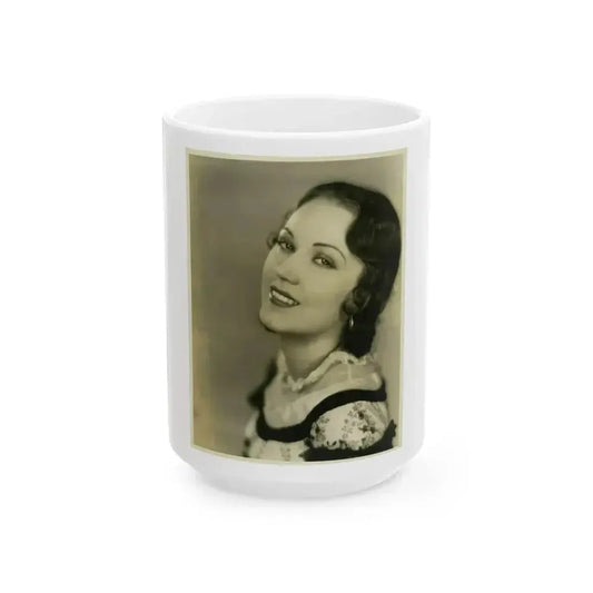 Fay Wray #172 (Vintage Female Icon) White Coffee Mug 15oz - Go Mug Yourself