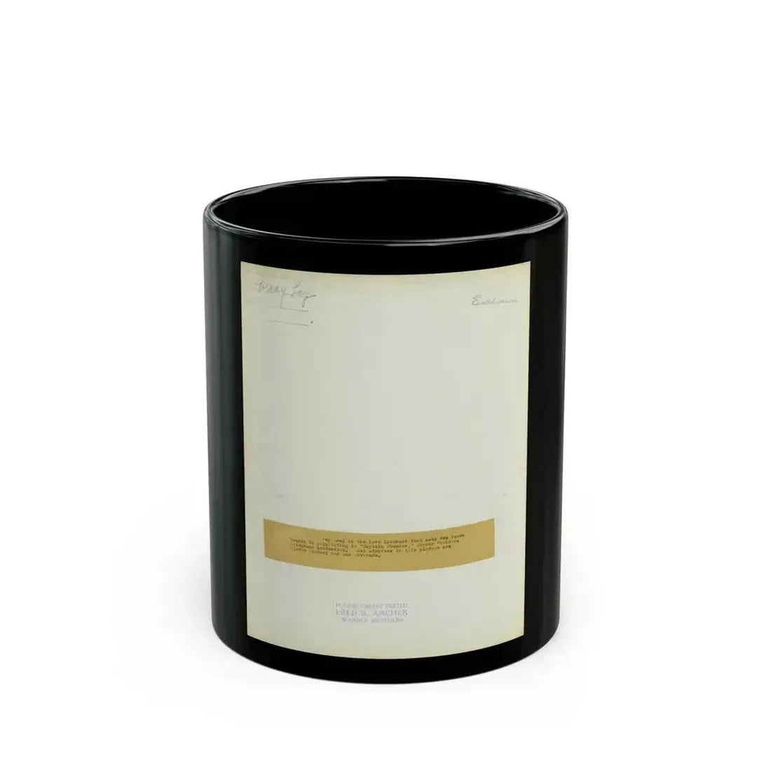 Fay Wray #173 (Vintage Female Icon) Black Coffee Mug 11oz - Go Mug Yourself