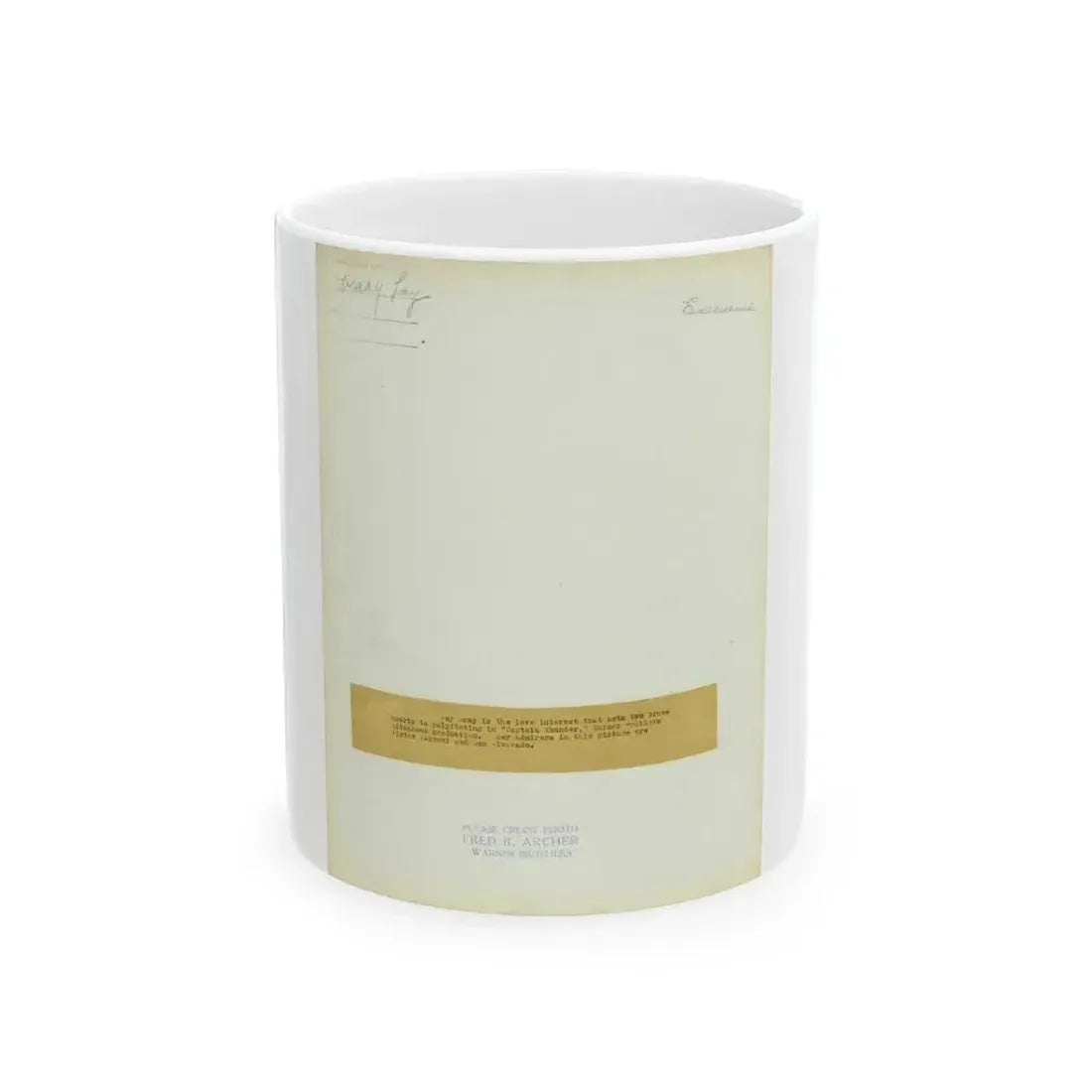 Fay Wray #173 (Vintage Female Icon) White Coffee Mug 11oz - Go Mug Yourself