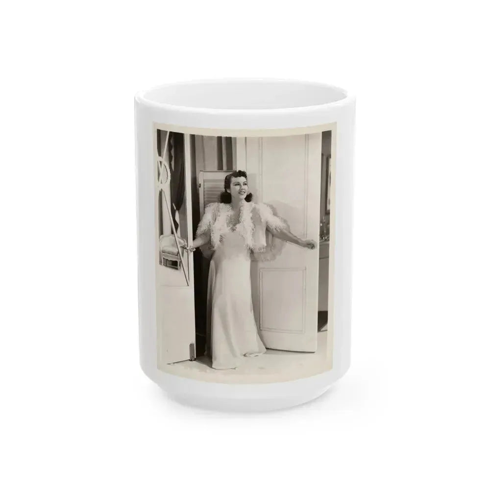 Fay Wray #177 (Vintage Female Icon) White Coffee Mug 15oz - Go Mug Yourself