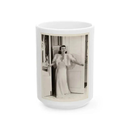 Fay Wray #177 (Vintage Female Icon) White Coffee Mug 15oz - Go Mug Yourself