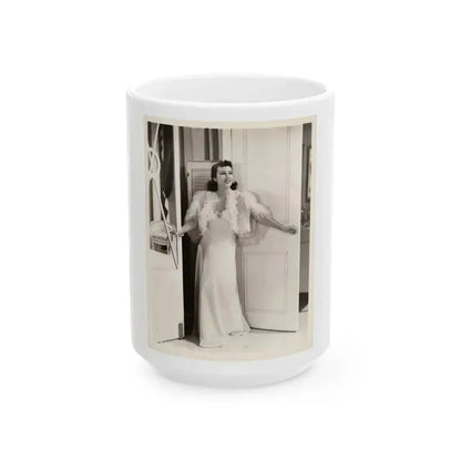 Fay Wray #177 (Vintage Female Icon) White Coffee Mug 15oz - Go Mug Yourself