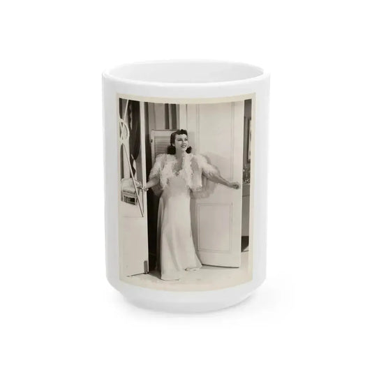 Fay Wray #177 (Vintage Female Icon) White Coffee Mug 15oz - Go Mug Yourself