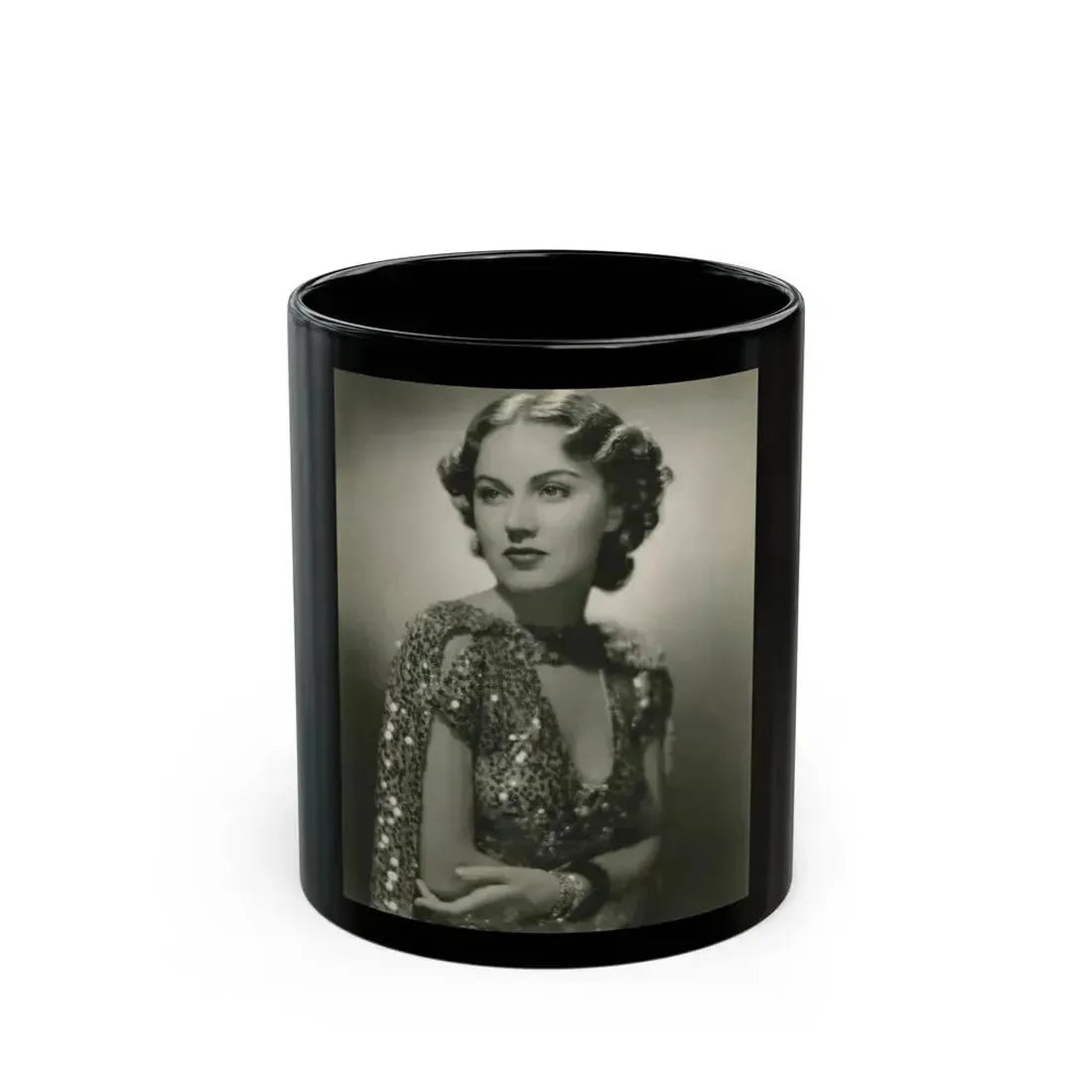 Fay Wray #178 (Vintage Female Icon) Black Coffee Mug 11oz - Go Mug Yourself
