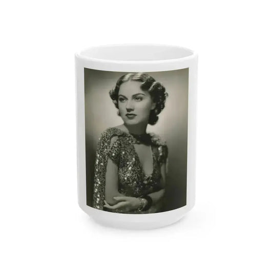 Fay Wray #178 (Vintage Female Icon) White Coffee Mug 15oz - Go Mug Yourself