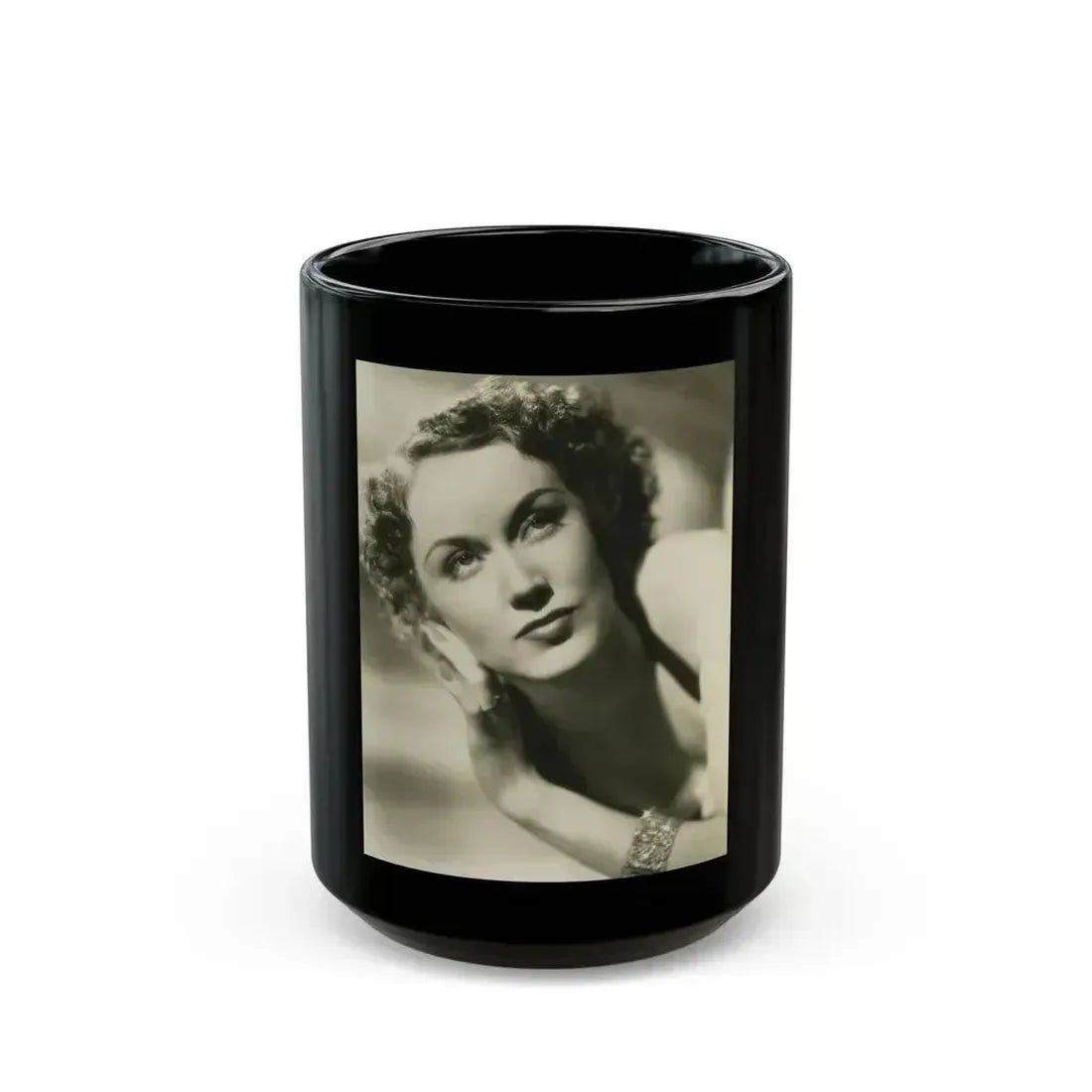 Fay Wray #181 (Vintage Female Icon) Black Coffee Mug 15oz - Go Mug Yourself
