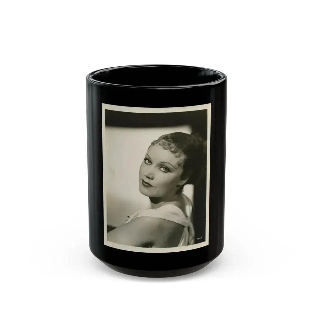 Fay Wray #184 (Vintage Female Icon) Black Coffee Mug 15oz - Go Mug Yourself