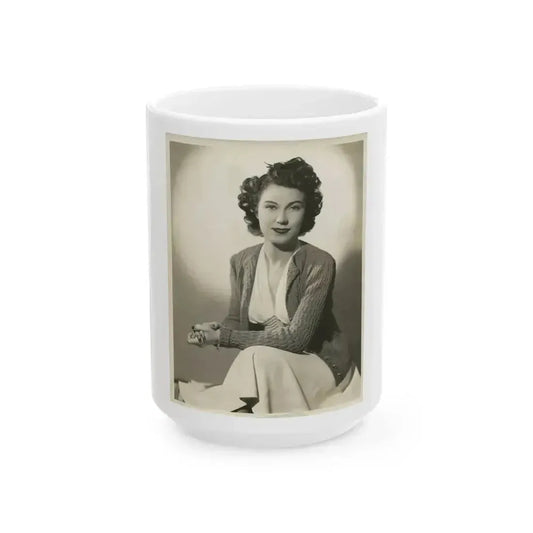 Fay Wray #186 (Vintage Female Icon) White Coffee Mug 15oz - Go Mug Yourself