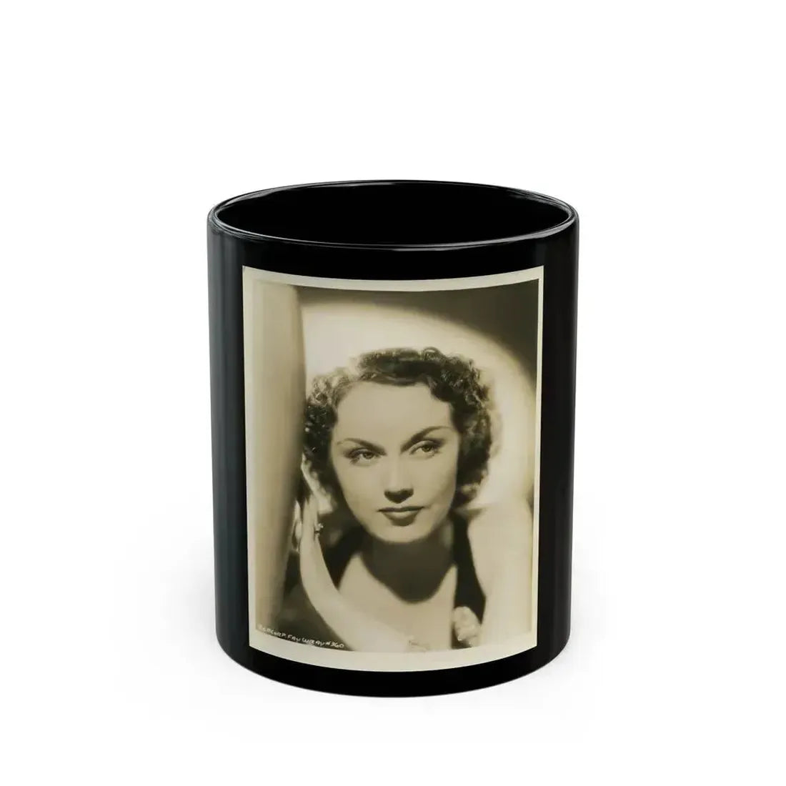 Fay Wray #188 (Vintage Female Icon) Black Coffee Mug 11oz - Go Mug Yourself