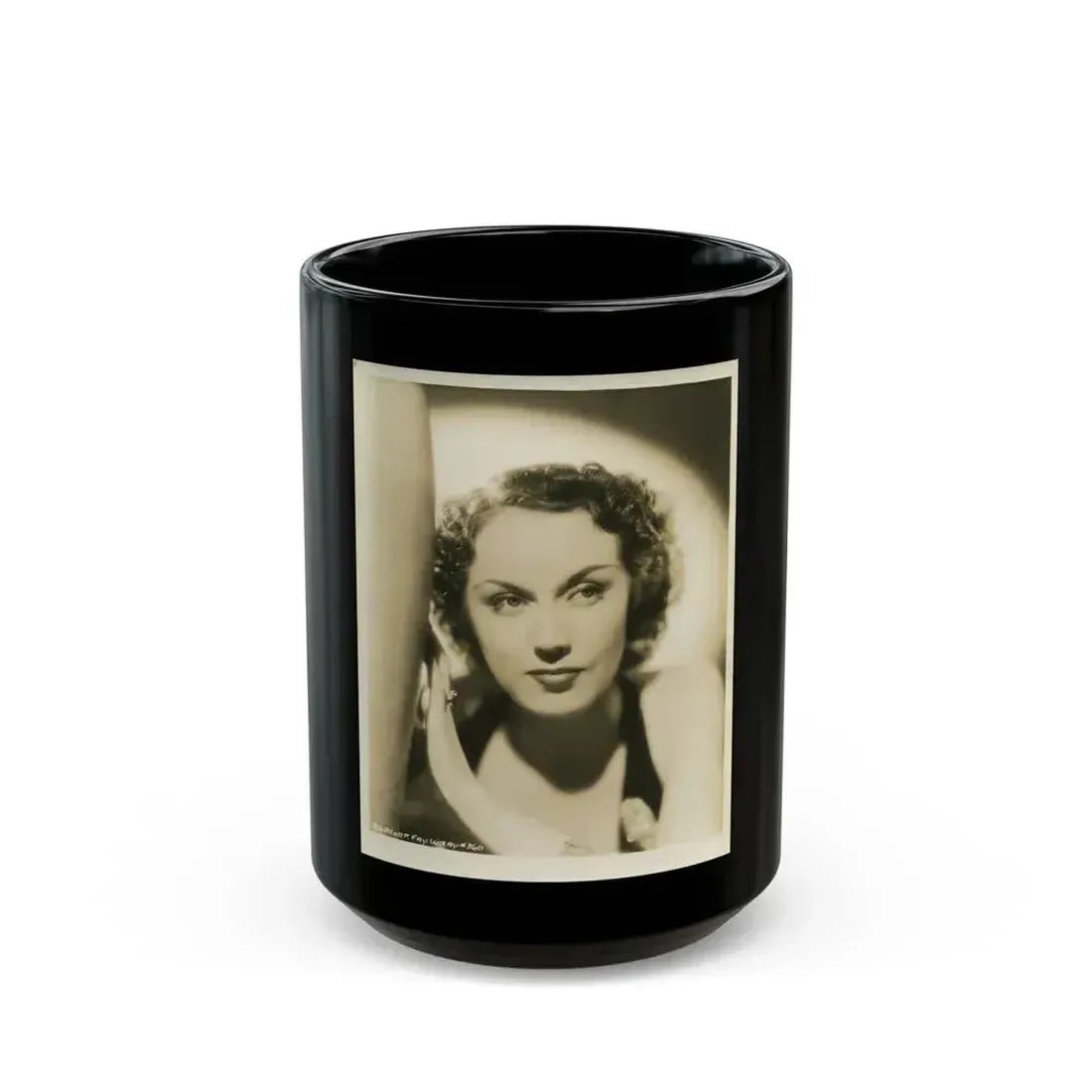Fay Wray #188 (Vintage Female Icon) Black Coffee Mug 15oz - Go Mug Yourself