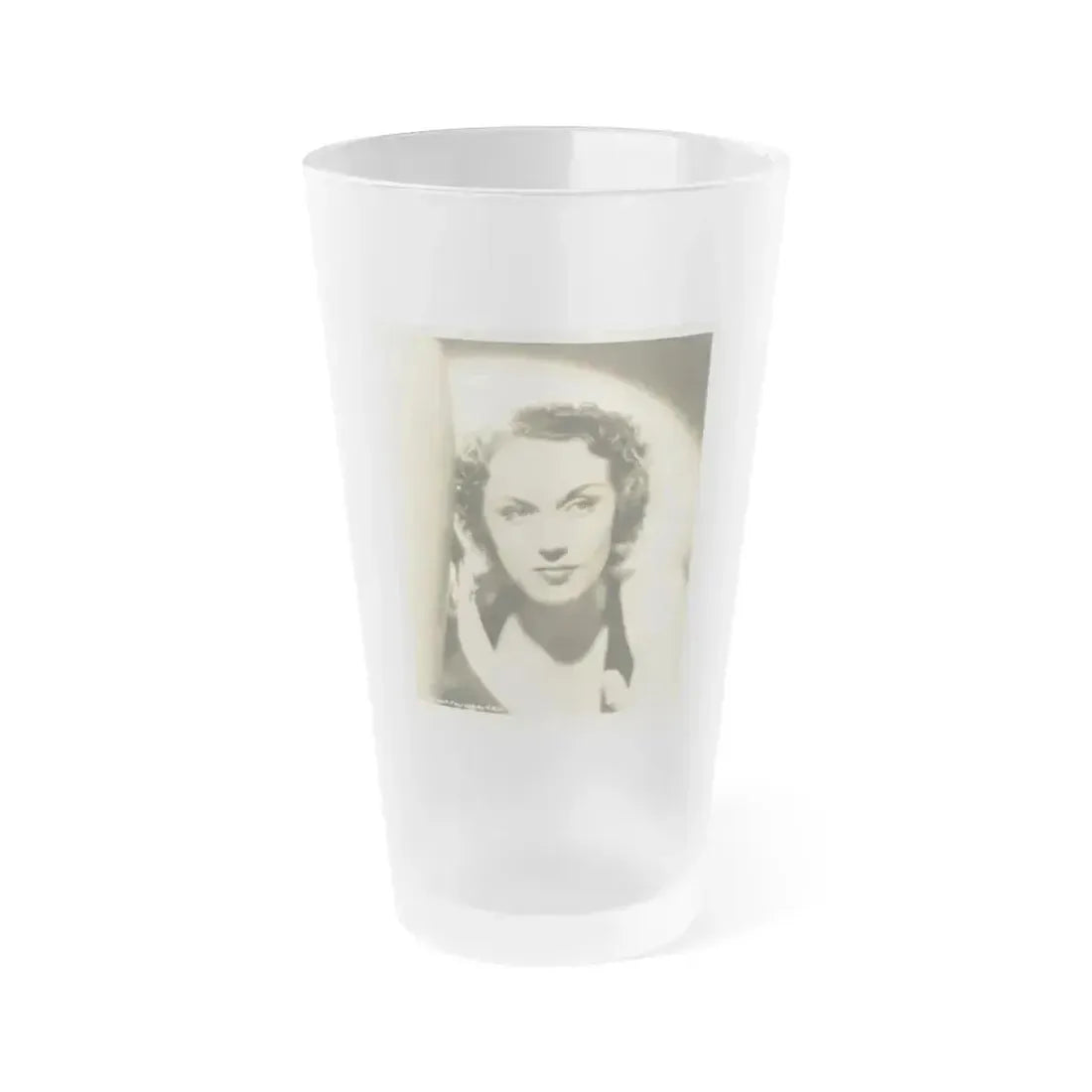 Fay Wray #188 (Vintage Female Icon) Frosted Pint Glass 16oz 16oz Frosted - Go Mug Yourself