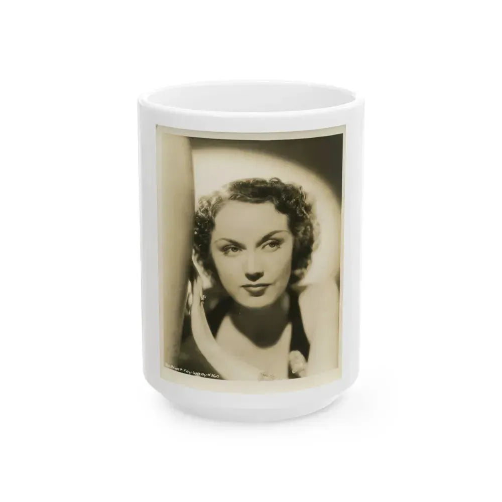 Fay Wray #188 (Vintage Female Icon) White Coffee Mug 15oz - Go Mug Yourself