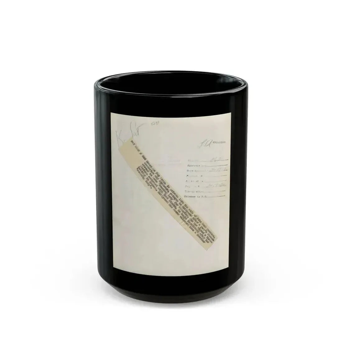 Fay Wray #189 (Vintage Female Icon) Black Coffee Mug 15oz - Go Mug Yourself