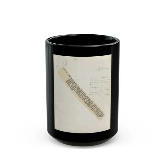 Fay Wray #189 (Vintage Female Icon) Black Coffee Mug 15oz - Go Mug Yourself