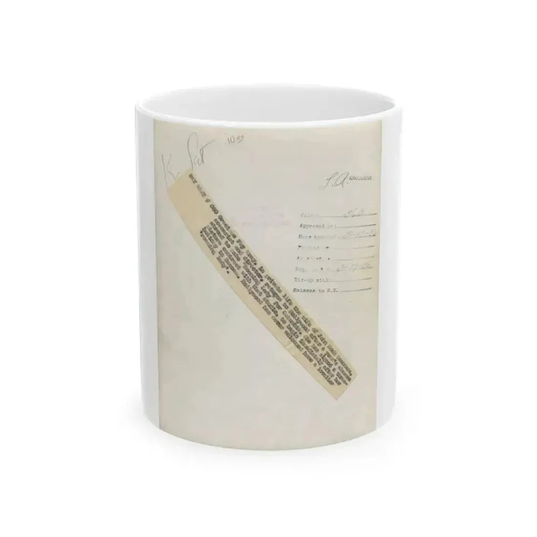 Fay Wray #189 (Vintage Female Icon) White Coffee Mug 11oz - Go Mug Yourself