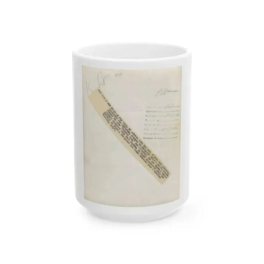 Fay Wray #189 (Vintage Female Icon) White Coffee Mug 15oz - Go Mug Yourself