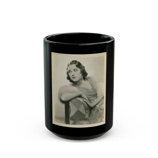 Fay Wray #190 (Vintage Female Icon) Black Coffee Mug 15oz - Go Mug Yourself