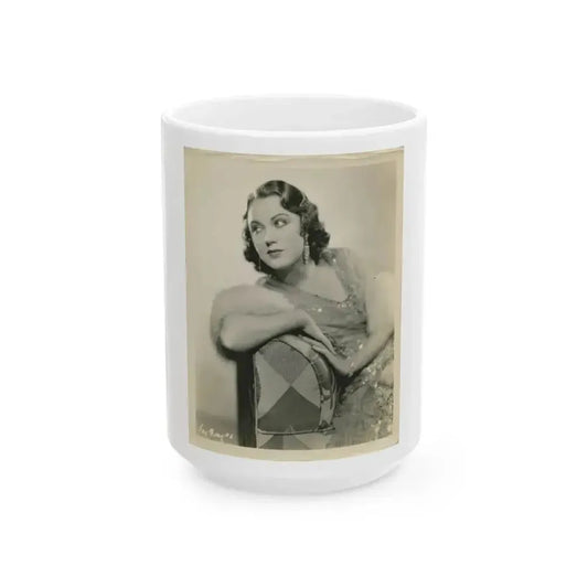 Fay Wray #190 (Vintage Female Icon) White Coffee Mug 15oz - Go Mug Yourself