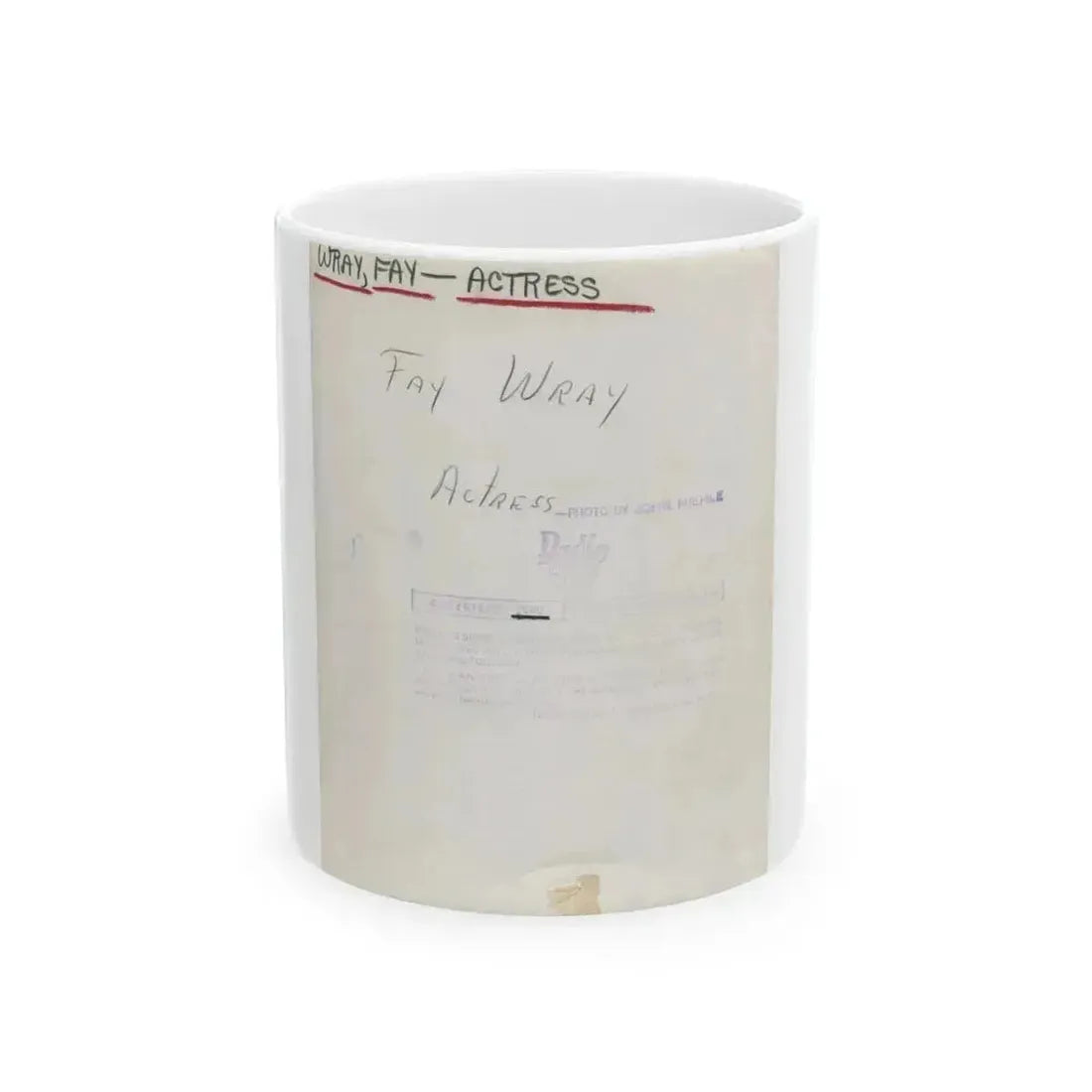 Fay Wray #192 (Vintage Female Icon) White Coffee Mug 11oz - Go Mug Yourself