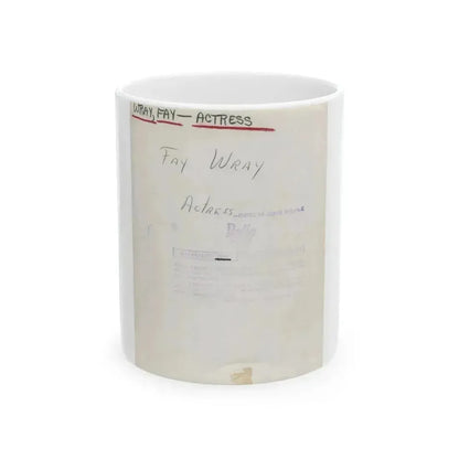 Fay Wray #192 (Vintage Female Icon) White Coffee Mug 11oz - Go Mug Yourself