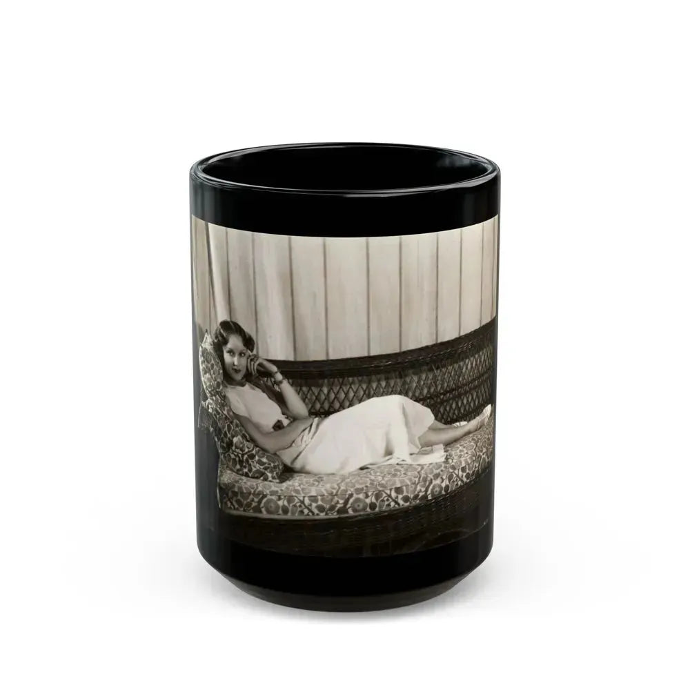 Fay Wray #195 (Vintage Female Icon) Black Coffee Mug 15oz - Go Mug Yourself