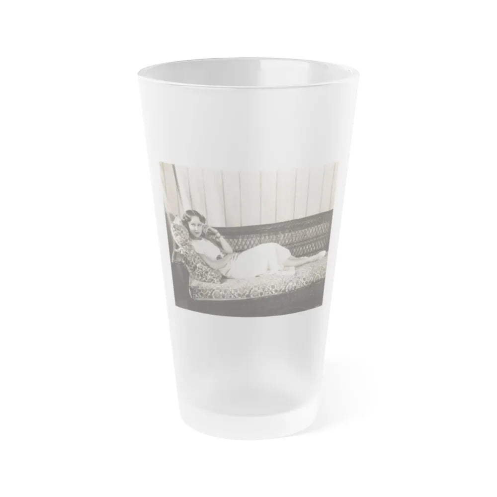 Fay Wray #195 (Vintage Female Icon) Frosted Pint Glass 16oz-16oz-Frosted-Go Mug Yourself