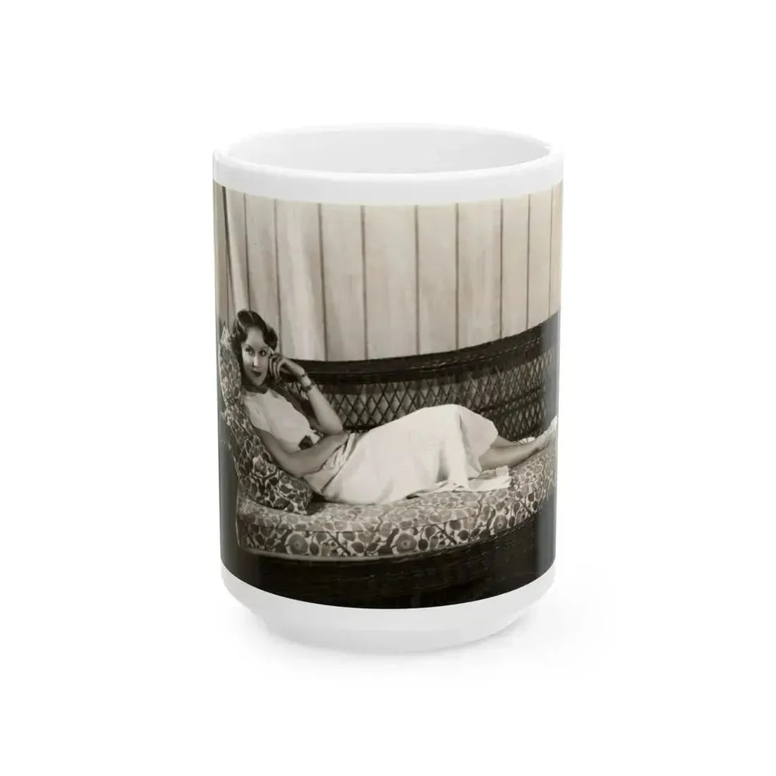 Fay Wray #195 (Vintage Female Icon) White Coffee Mug 15oz - Go Mug Yourself