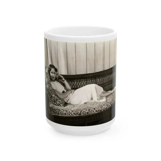 Fay Wray #195 (Vintage Female Icon) White Coffee Mug 15oz - Go Mug Yourself