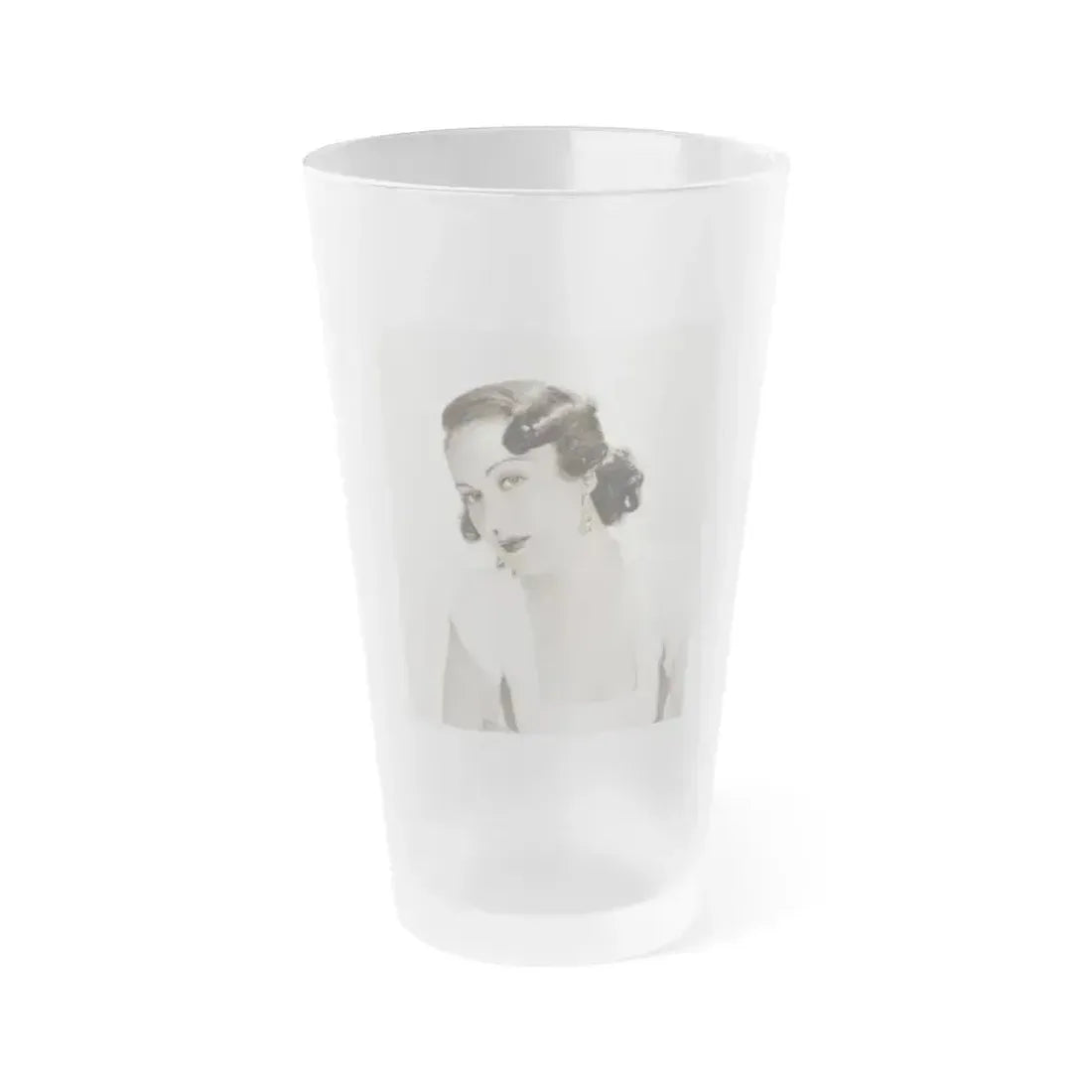 Fay Wray #199 (Vintage Female Icon) Frosted Pint Glass 16oz 16oz Frosted - Go Mug Yourself