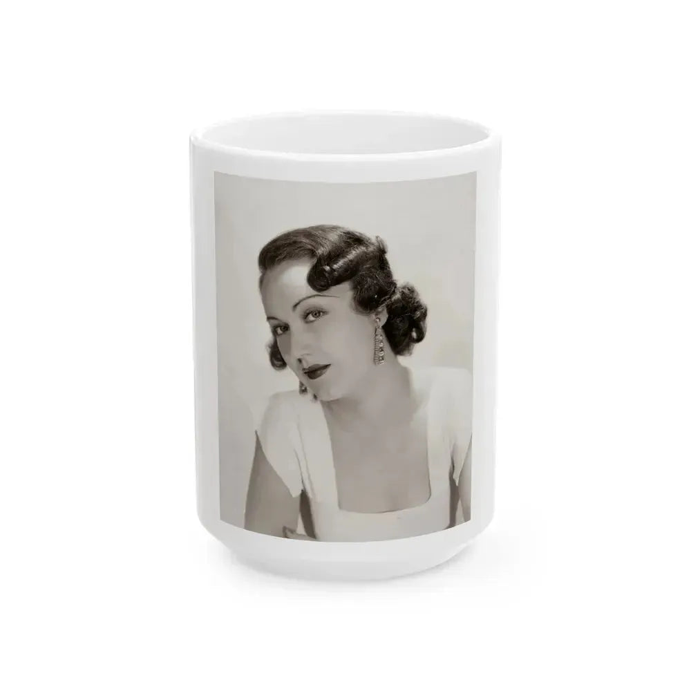 Fay Wray #199 (Vintage Female Icon) White Coffee Mug 15oz - Go Mug Yourself