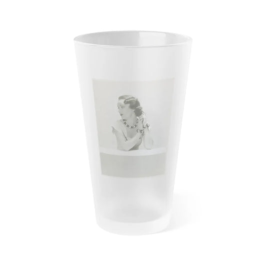 Fay Wray #203 (Vintage Female Icon) Frosted Pint Glass 16oz-16oz-Frosted-Go Mug Yourself