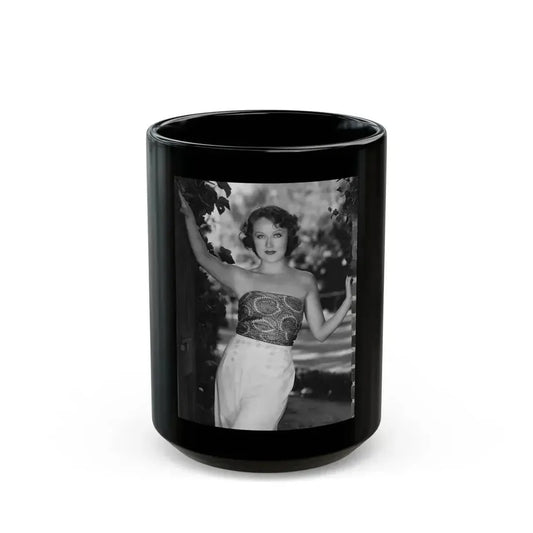 Fay Wray #206 (Vintage Female Icon) Black Coffee Mug 15oz - Go Mug Yourself