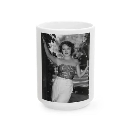 Fay Wray #206 (Vintage Female Icon) White Coffee Mug 15oz - Go Mug Yourself