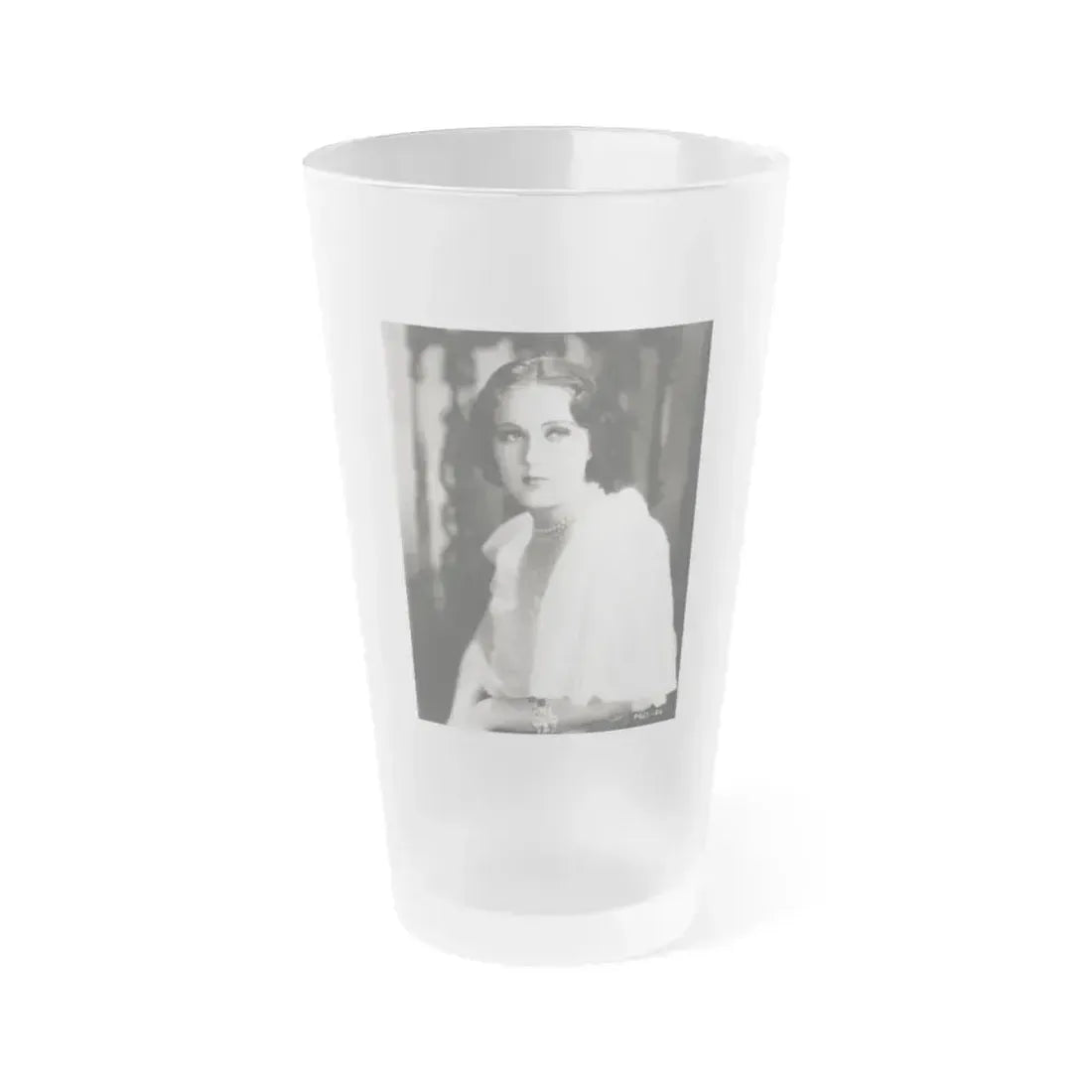 Fay Wray #209 (Vintage Female Icon) Frosted Pint Glass 16oz 16oz Frosted - Go Mug Yourself