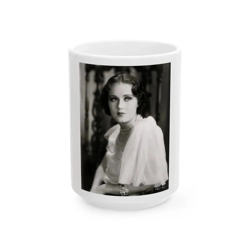 Fay Wray #209 (Vintage Female Icon) White Coffee Mug 15oz - Go Mug Yourself