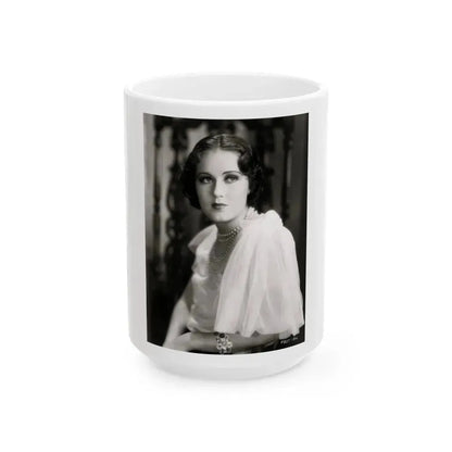 Fay Wray #209 (Vintage Female Icon) White Coffee Mug 15oz - Go Mug Yourself
