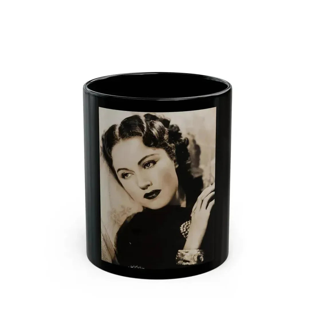 Fay Wray #211 (Vintage Female Icon) Black Coffee Mug 11oz - Go Mug Yourself