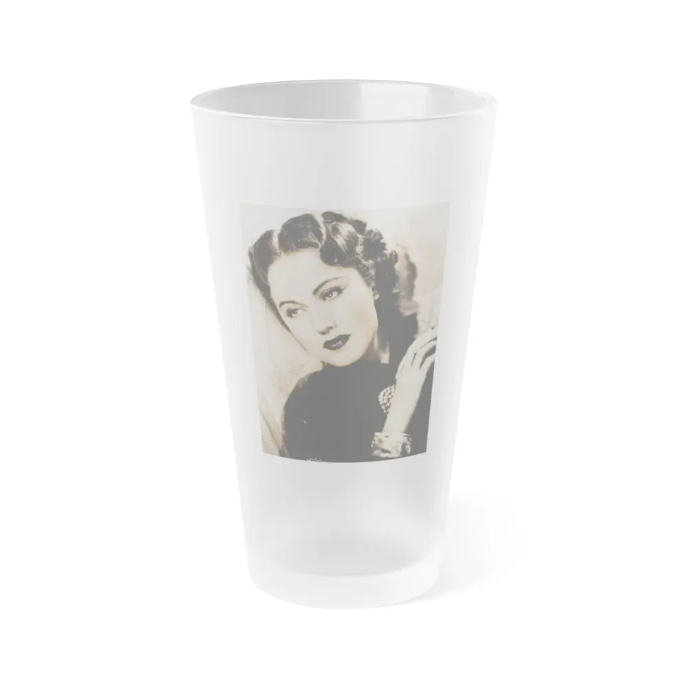 Fay Wray #211 (Vintage Female Icon) Frosted Pint Glass 16oz-16oz-Frosted-Go Mug Yourself