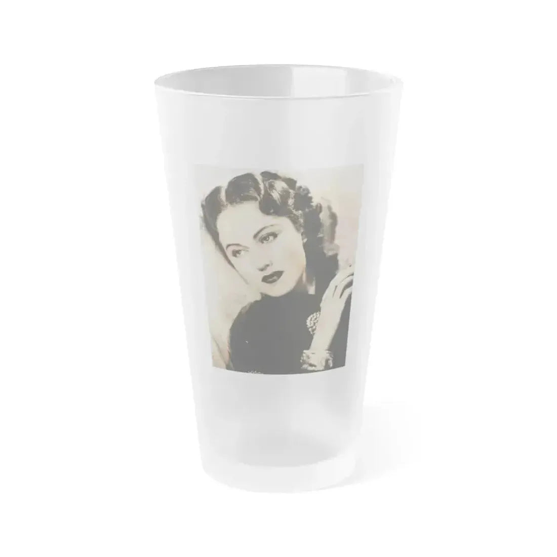 Fay Wray #211 (Vintage Female Icon) Frosted Pint Glass 16oz 16oz Frosted - Go Mug Yourself