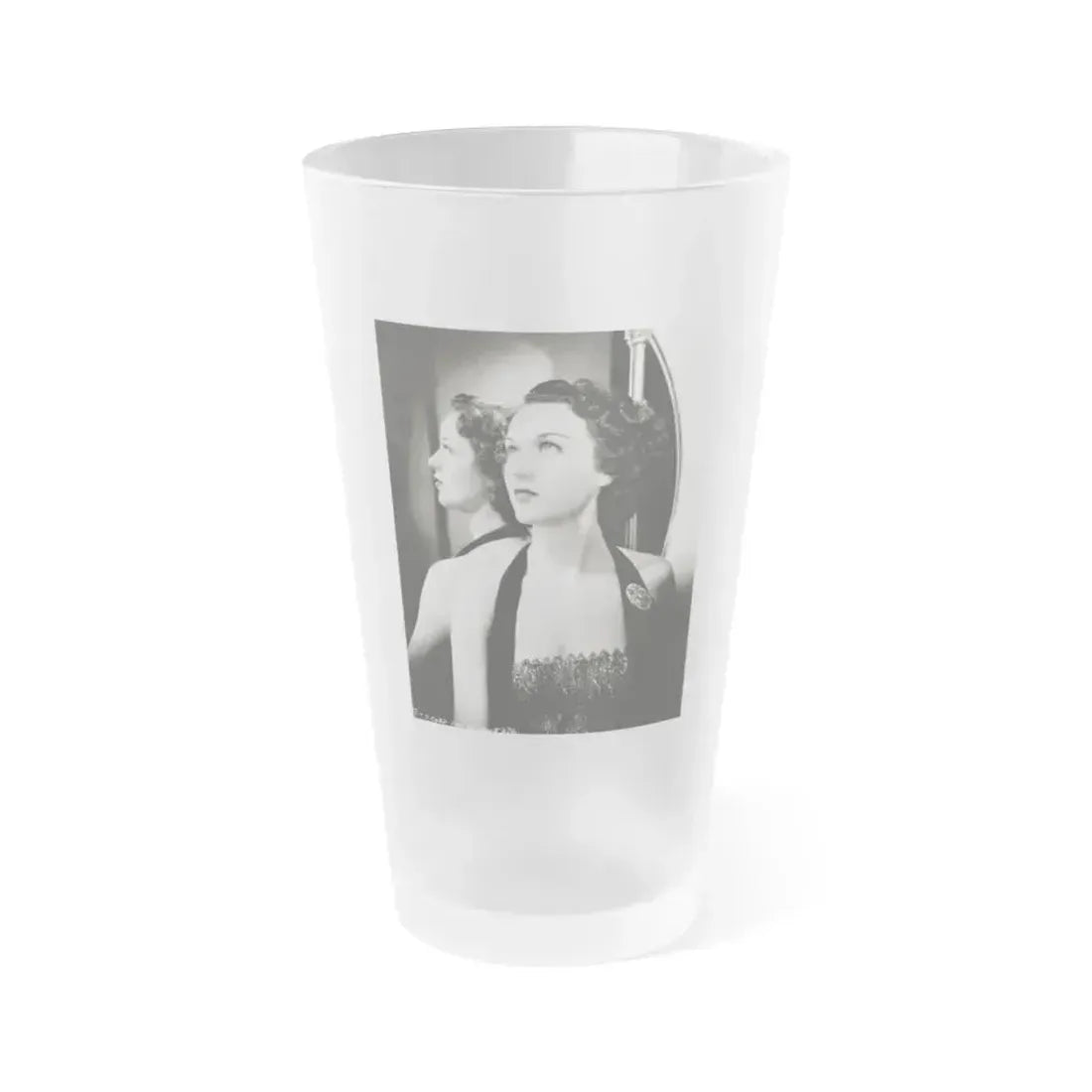 Fay Wray #212 (Vintage Female Icon) Frosted Pint Glass 16oz 16oz Frosted - Go Mug Yourself