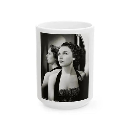 Fay Wray #212 (Vintage Female Icon) White Coffee Mug 15oz - Go Mug Yourself