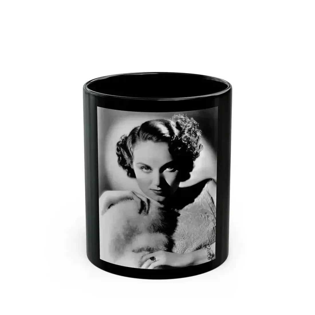 Fay Wray #213 (Vintage Female Icon) Black Coffee Mug 11oz - Go Mug Yourself