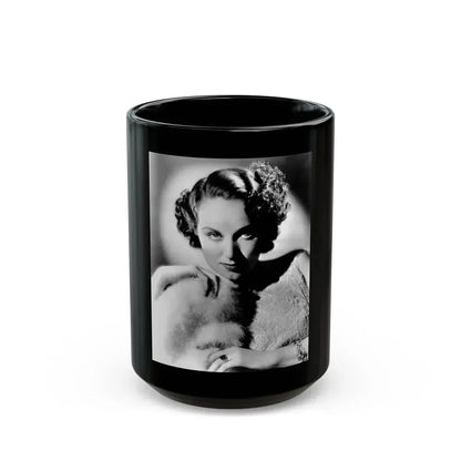 Fay Wray #213 (Vintage Female Icon) Black Coffee Mug 15oz - Go Mug Yourself