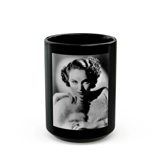 Fay Wray #213 (Vintage Female Icon) Black Coffee Mug 15oz - Go Mug Yourself