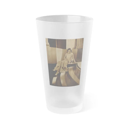 Fay Wray #215 1 (Vintage Female Icon) Frosted Pint Glass 16oz-16oz-Frosted-Go Mug Yourself