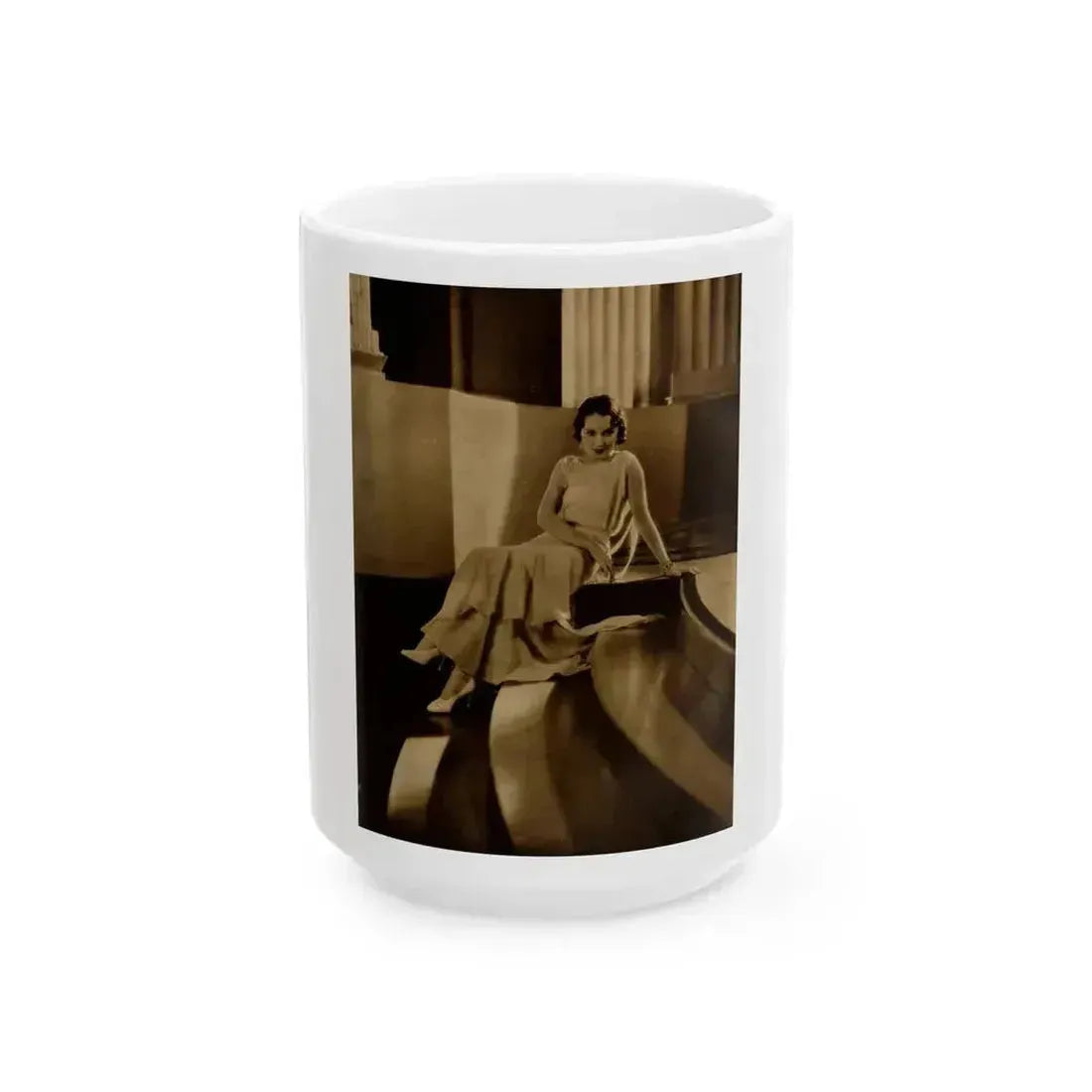 Fay Wray #215 1 (Vintage Female Icon) White Coffee Mug 15oz - Go Mug Yourself