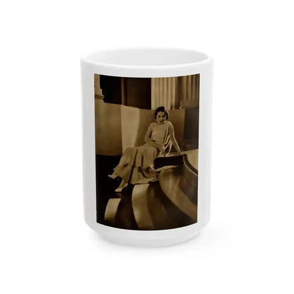 Fay Wray #215 1 (Vintage Female Icon) White Coffee Mug 15oz - Go Mug Yourself