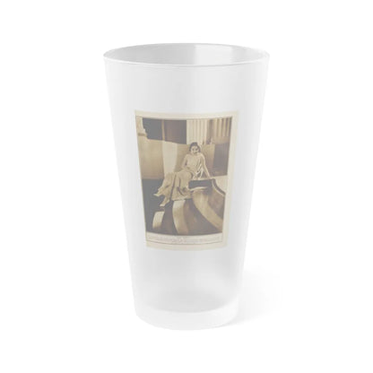 Fay Wray #215 (Vintage Female Icon) Frosted Pint Glass 16oz-16oz-Frosted-Go Mug Yourself