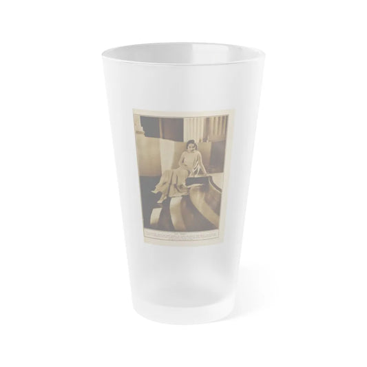 Fay Wray #215 (Vintage Female Icon) Frosted Pint Glass 16oz-16oz-Frosted-Go Mug Yourself